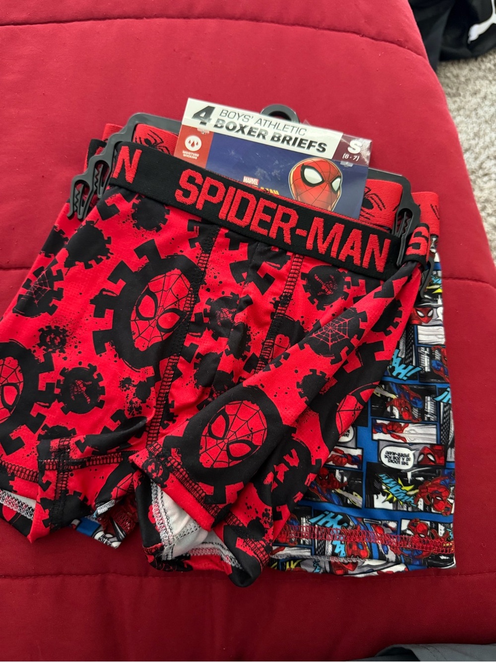 New Spiderman Boxer Briefs Sz S(6-7)